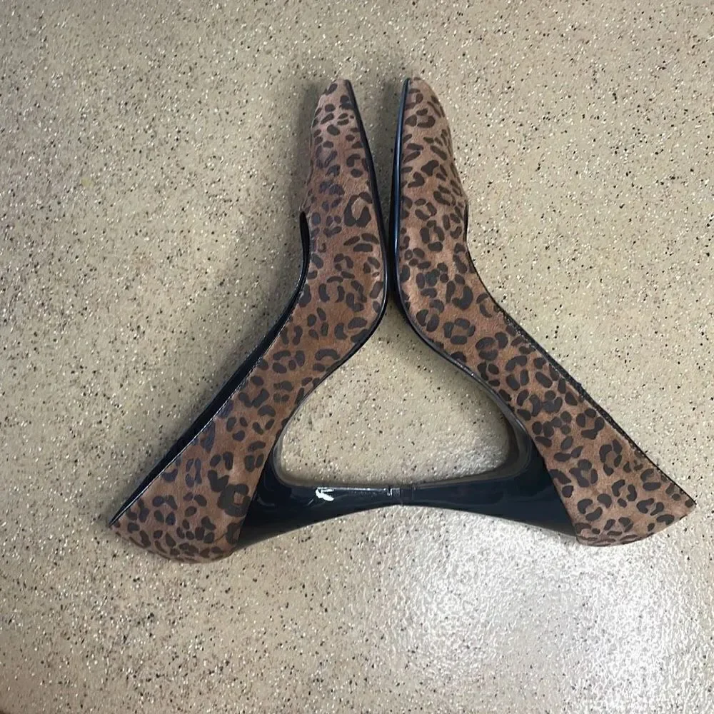 Dana Buchman Katarina Cheetah Print Suede Pumps sz 10
